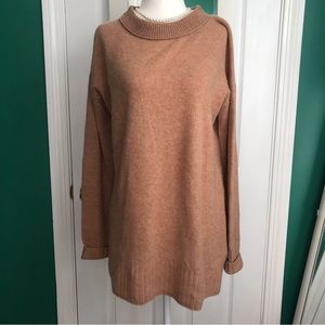 Camel 100% Cashmere Sweater large NWOT